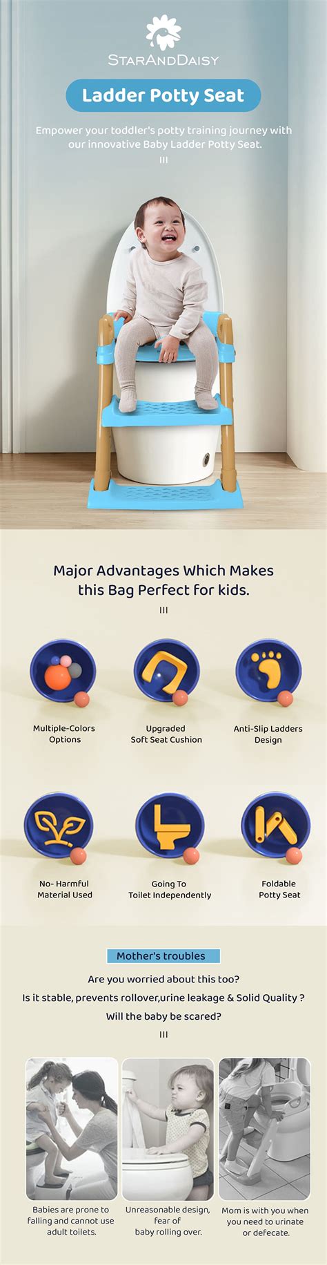 Baby Potty Seat - StarAndDaisy Premium Potty Seat For kids