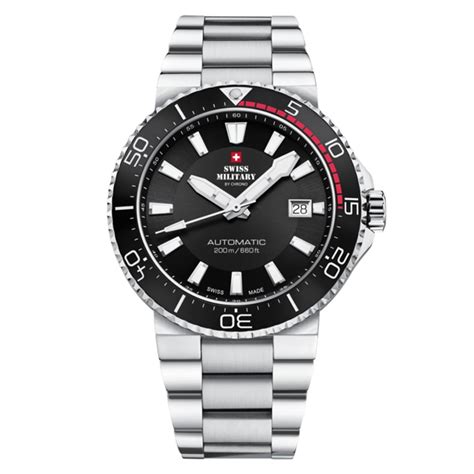 Swiss Military by Chrono Analogue Black Dial Men's Watch-SMA34086.01 ...