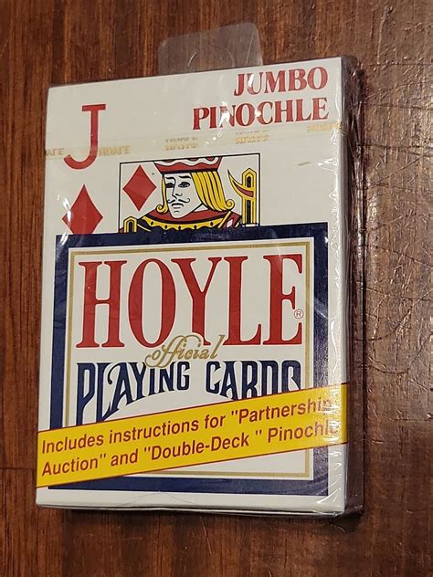 Hoyle Playing Cards 1 Deck Jumbo Pinochle #1210 New Sealed | eBay