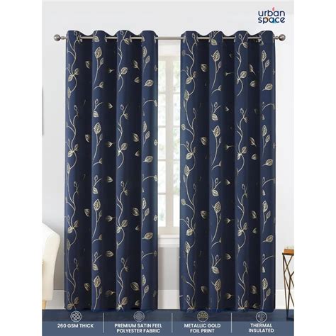 Buy Urban Space Blackout Curtain for Window 5 ft with Eyelets and ...