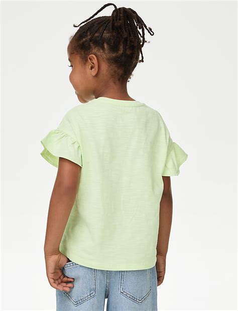 Buy Pure Cotton Embroidered Poodle T-Shirt (2-8 Yrs) at Marks & Spencer
