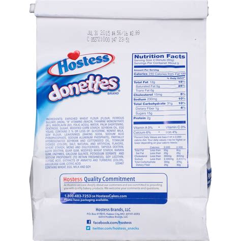 Hostess Chocolate Donuts Nutrition Facts | Besto Blog