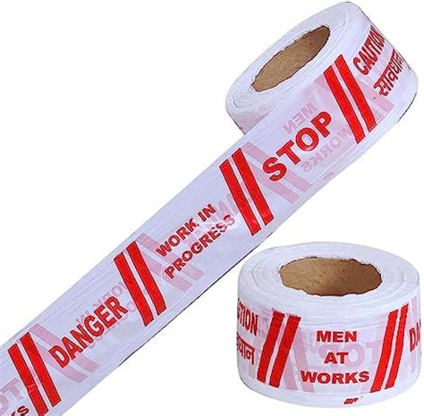 SINGHAL Caution Tape Roll 200 Meter 3” Inch Red and White, Barricade ...
