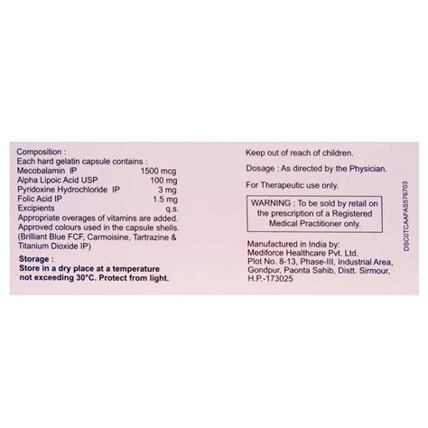 Buy Nurokind Plus Capsule online | Uses, Side Effects, Price and ...