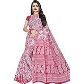 TAMAIRA FASHION Women's Plain Weave Pure Cotton Saree Without Blouse ...