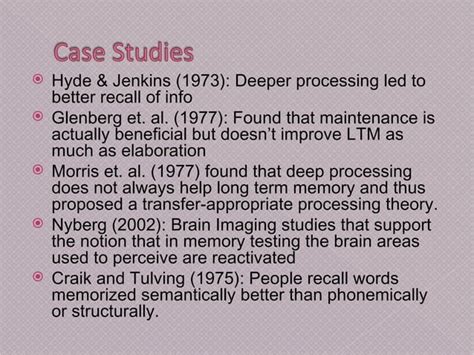 Image result for Levels of Processing model Levels of Processing Examples