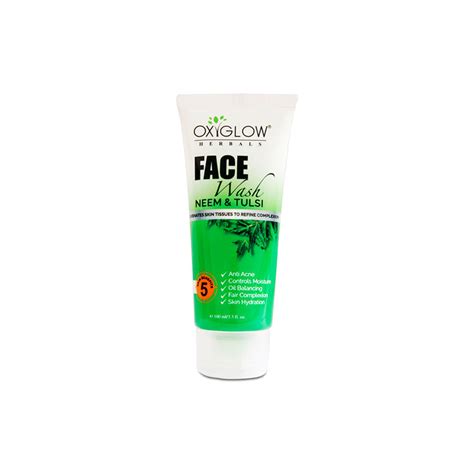 Buy Oxyglow Herbals Neem Tulsi Face Wash Online