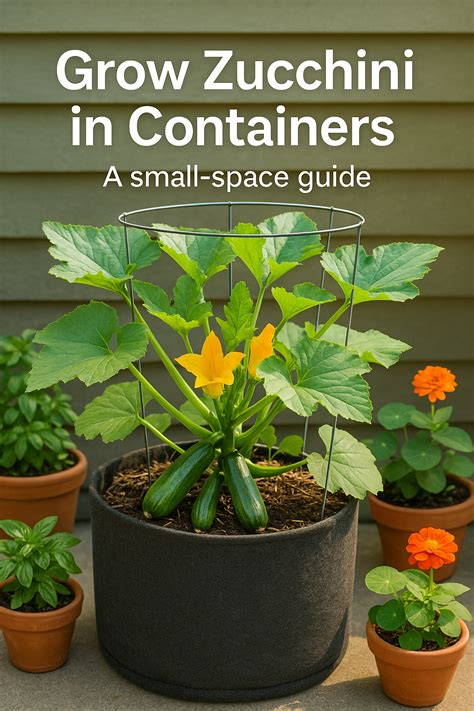 Can You Grow Zucchini In A Container