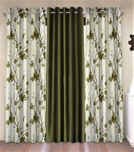 Fashion String 213 cm (7 ft) Door Polyester Semi Transparent Curtain ...