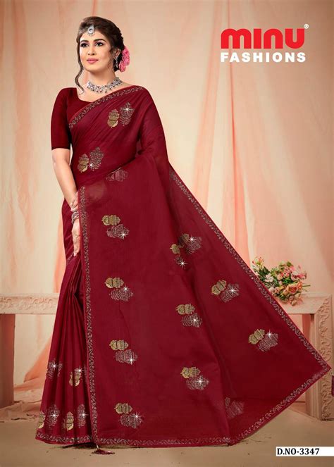 Pure Cotton Vishwa Sundari Embroidery Saree (Special Rate)