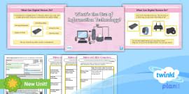 Technology at School Lesson Pack - Technology Unit - Year 2