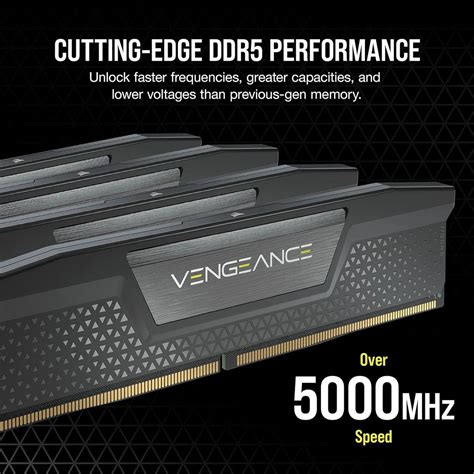 CORSAIR VENGEANCE 16GB RAM (1X16GB) DDR5 DRAM 5200MHZ MEMORY KIT BLACK