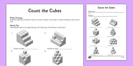 Finding the Volume by Counting Cubes Activity | Twinkl