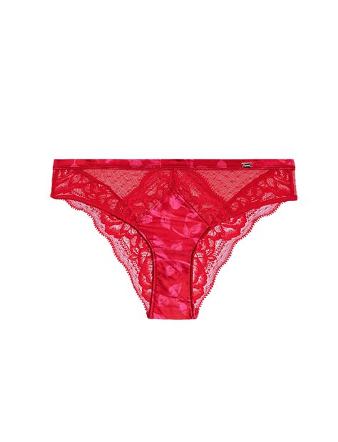 Buy Peony Silk & Lace Brazilian Knickers at Marks & Spencer