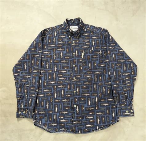 columbia fish pattern print shirt 小岩店 | What’z up