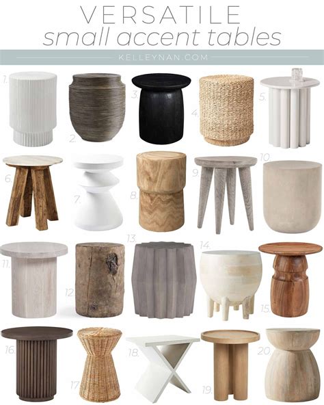 20 Small Accent Tables for Small Spaces in Your Home - Kelley Nan ...