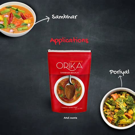 Orika Indian Essential Combo (Sambhar Masala 100g + Coriander Powder 1