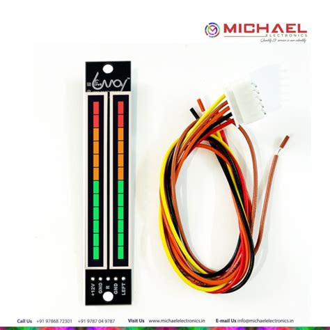 FIRSTWAY Dual 12-Segment Stereo LED VU Meter Module