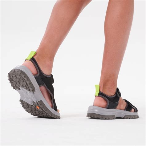 Kids’ Hiking Sandals MH120 TW - Jr size 10 TO Adult size 6 - Black