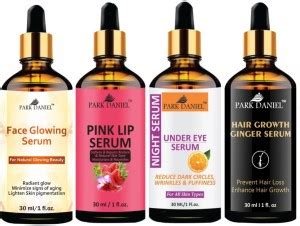 PARK DANIEL Face Glowing Serum & Pink Lip Serum & Under Eye Serum ...