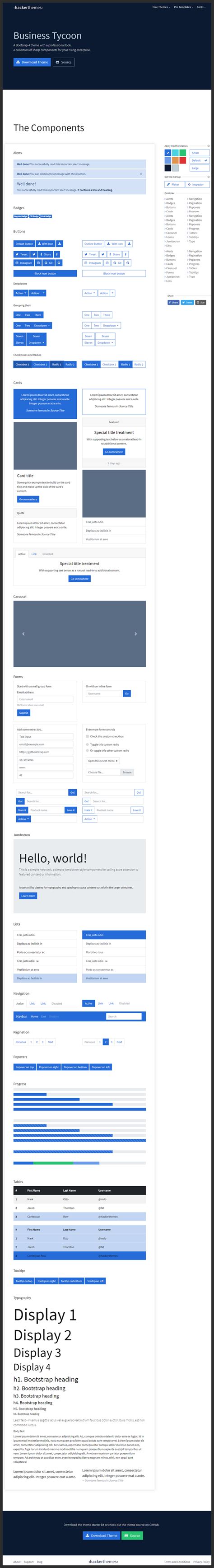 Bootstrap Web UI 的图像结果