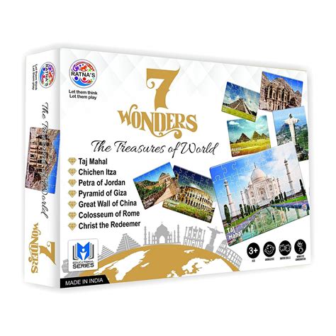 Ratna's 7 Wonders of The World Jigsaw Puzzle. 7 Different Jigsaw Puzzl ...