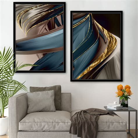 Canvas Abstract Painting for Living Room Wall Decoration Tela Plumas d ...