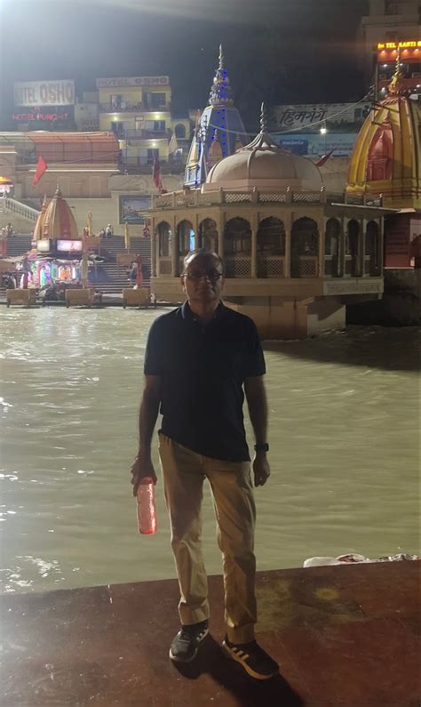 (In my hometown, Haridwar, Aug 2022, with holy Ganges and temples in ...
