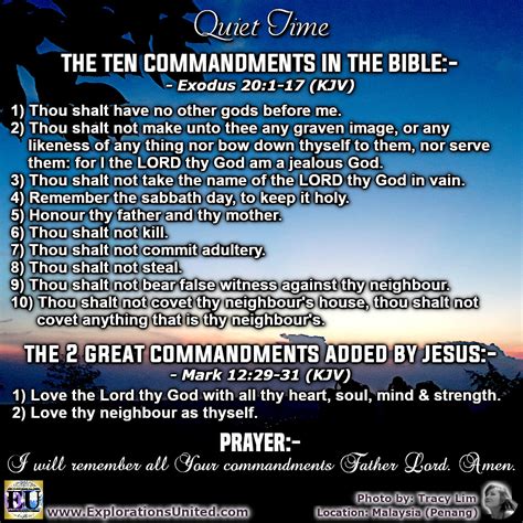 The Ten Commandments With Meanings