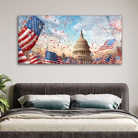 Cheering Crowd with US Flag: Celebrate Patriotism in Art – thedecorark
