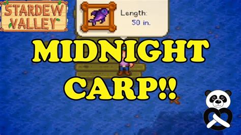 Stardew Valley Midnight Carp! - YouTube