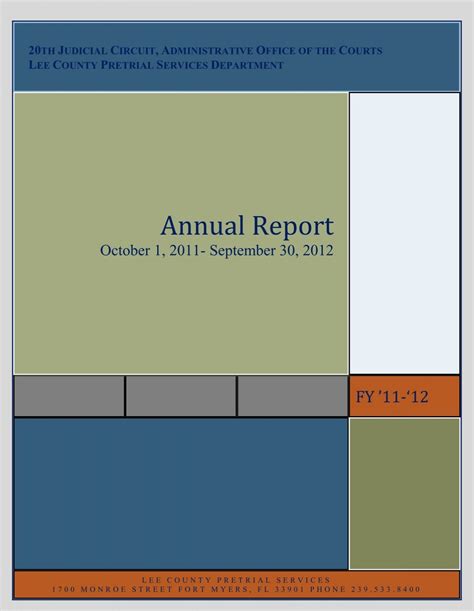 2011-2012 Annual Report - 20th Judicial Circuit Florida - Cjis20.org