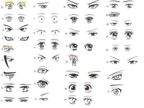 Anime Eyes Reference