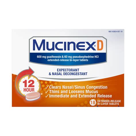 Mucinex D Extended Release Tablets | Mucinex USA