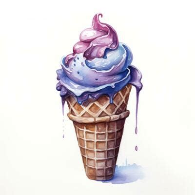 How to Draw Ice Cream From Python Coding 的图像结果