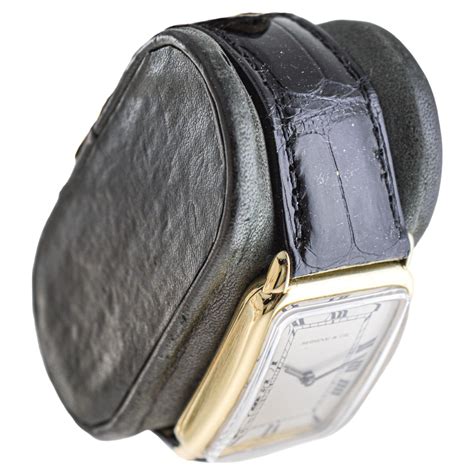 Concord for Shreve and Co. Yellow Gold Manual Wind Watch 1980's Art ...