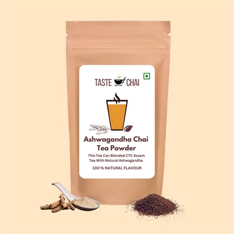 Ashwagandha Tea | Natural Ashwagandha Flavoured Chai Tea Powder | Tast ...