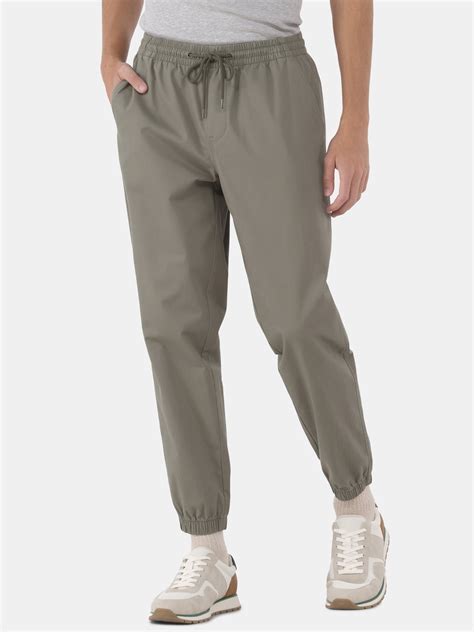 No Boundaries Twill Jogger Pants, Men’s and Big Men’s, Sizes XS-5XL ...