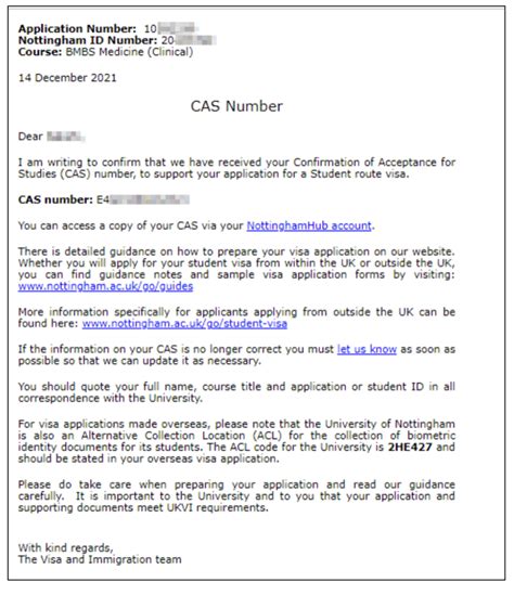 CAS letter for UK: Samples, Documents, Registration & More