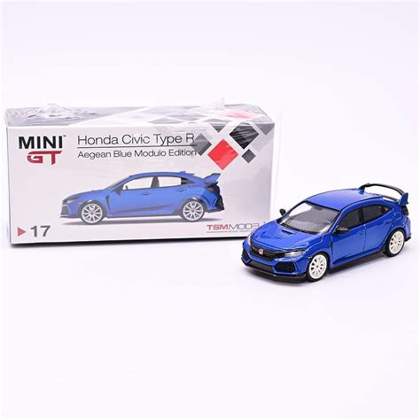 Buy MINI GT 2017 Civic Type R (FK8) Aegean Blue Modulo Edition 1:64 ...
