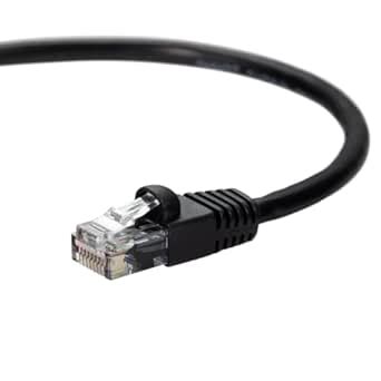 NavePoint CAT5e UTP Ethernet Network Patch Cable - 2 Ft Black : Amazon ...
