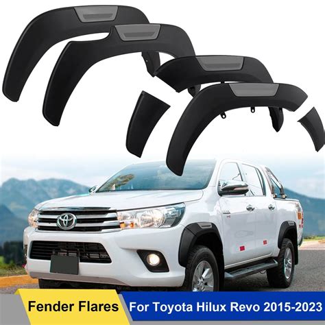 Matte-Black-Fender-Flares-Wheel-Arch-for-Toyota-Hilux-Revo-2015-2020 ...
