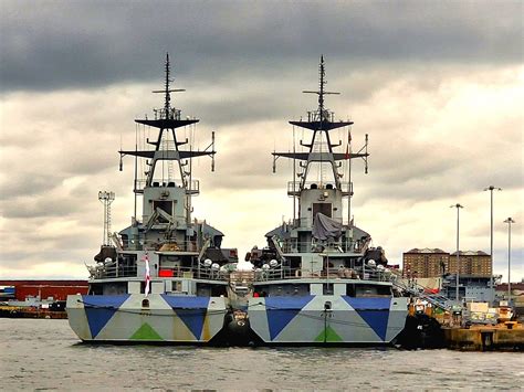 HMS Tyne (P281) and HMS Severn (P282) River-class offshore patrol ...