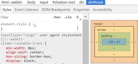 Image result for CSS Modify Range