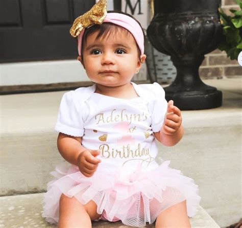 Personalized First Birthday Outfit Custom Baby Girl 1st | Etsy