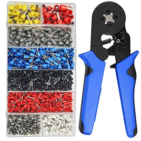 Ubersweet® Ferrule Crimping Tool Kit Ferrule Crimper Plier 1200Pcs Wire ...