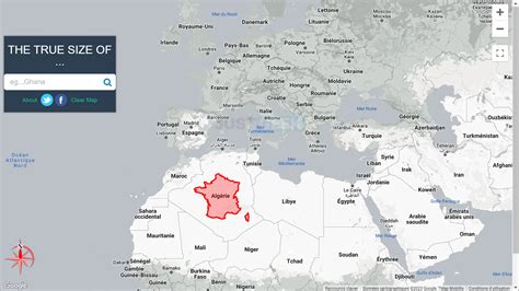 The True Size Of: Comparing the Actual Sizes of Countries Around the World – Tech2Geek - size of france