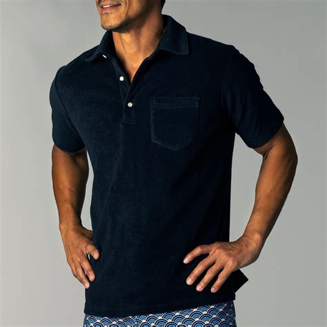 Men’s Terry Cloth Polo Shirt by LAIRD