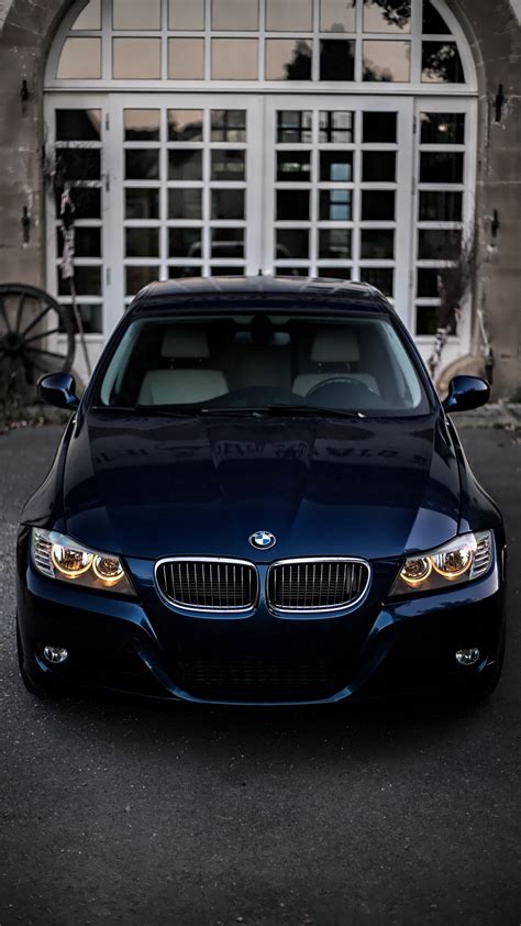 Download wallpaper 1080x1920 bmw, front view, headlights, blue samsung ...
