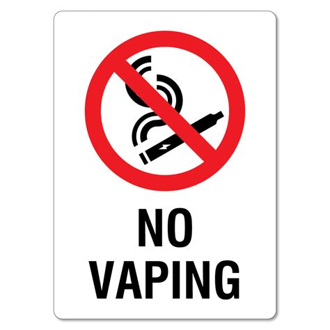No Vaping Sign - The Signmaker